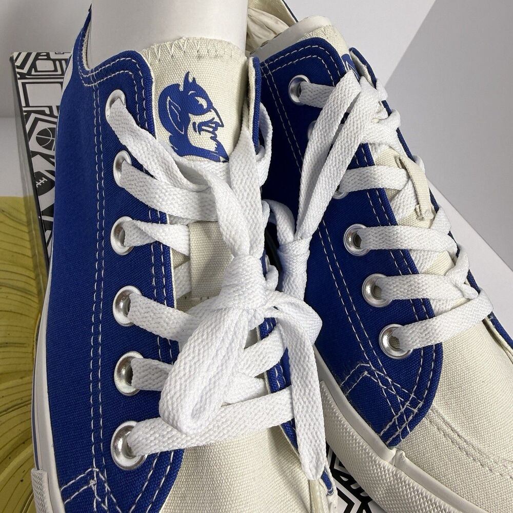 SKICKS Duke Blue Devils Women Size 7 Low Top Canvas Sneakers-NEW IN BOX - Picture 8 of 10